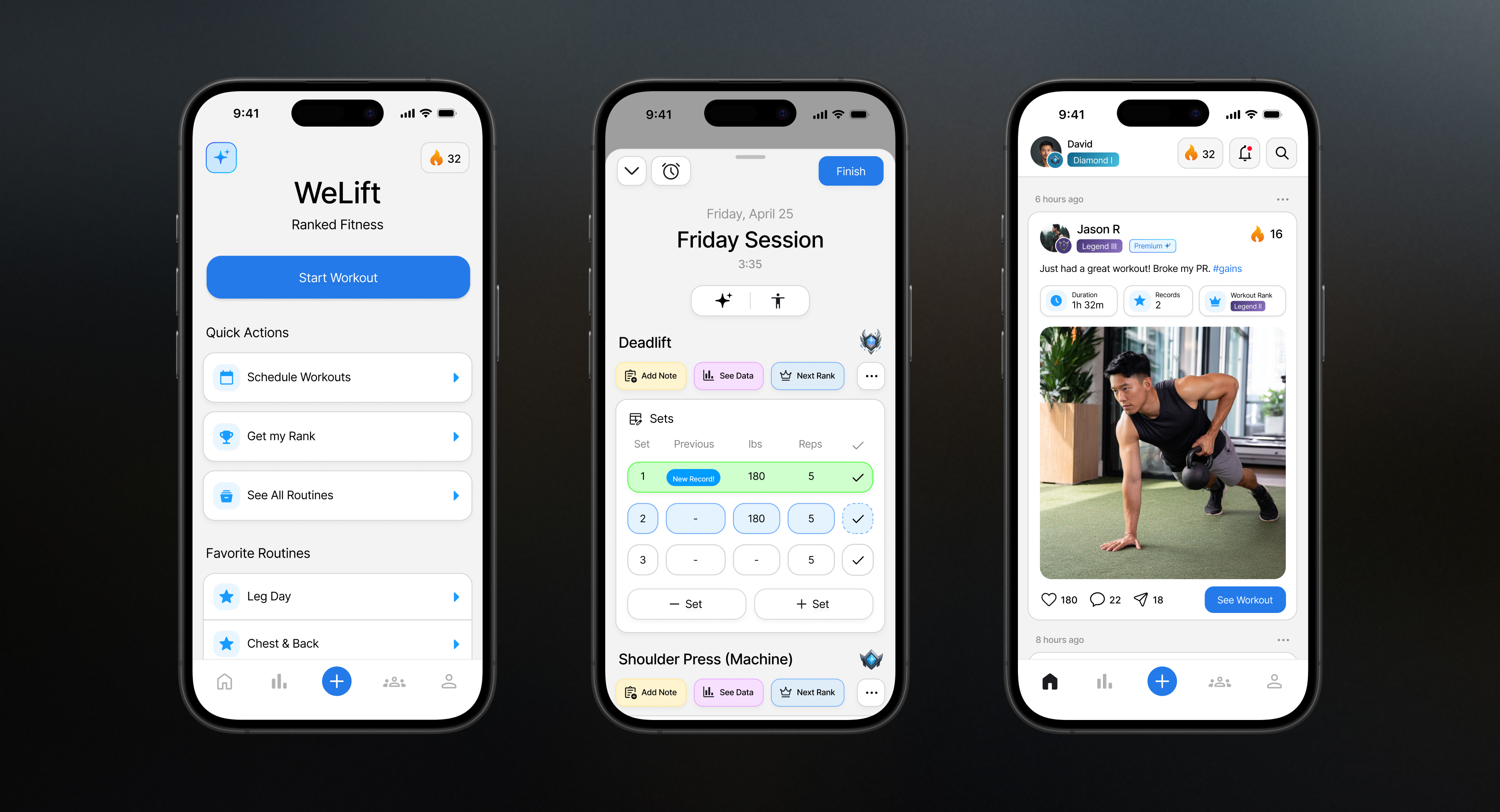 WeLift social fitness
